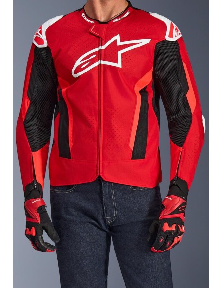Chaqueta Alpinestars T-GP Air | Rojo brillante-rojo fluor-negro