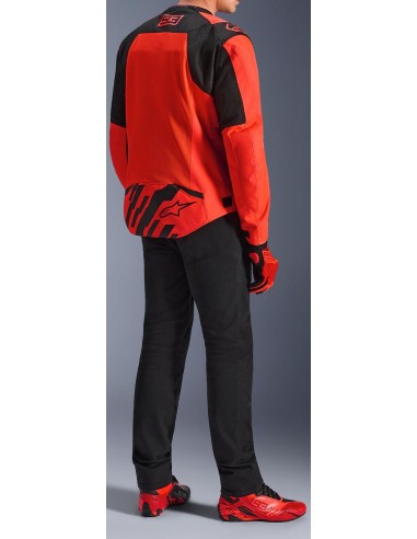 Chaqueta Alpinestars MM93 T-SPS Air V2 | Rojo fluor y negro
