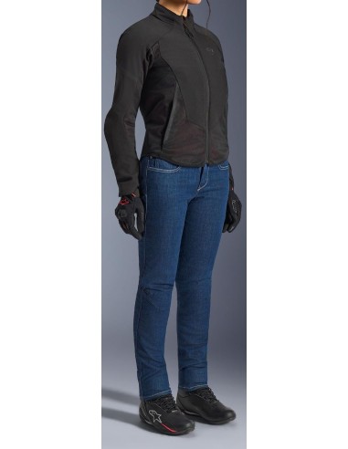 Chaqueta Alpinestars Stella Aeroshell Airflow | Negro y antracita