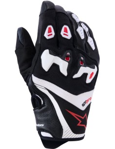 Guantes Alpinestars SP-R Pro | Negro-blanco-rojo brillante