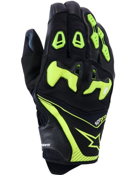 Guantes Alpinestars SP-R Pro | Negro y amarillo fluor