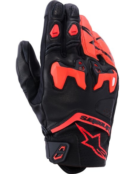 Guantes Alpinestars SP-R Tech | Negro y rojo fluor
