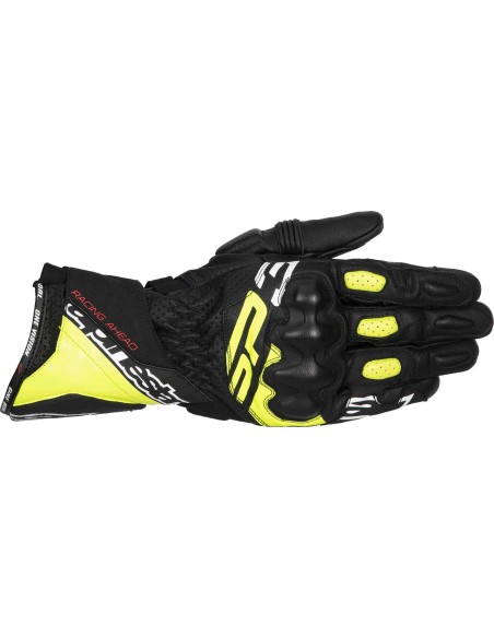 Guantes Alpinestars SP-3 | Negro-amarillo fluor-blanco