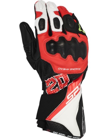 Guantes Alpinestars FQ20 SP-3 Monster | Negro-rojo fluor-blanco