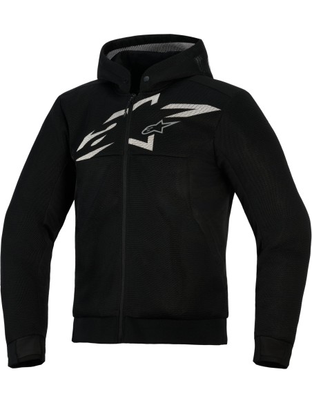 Sudadera Alpinestars Chrome Superairflow | Negro-gris oscuro-blanco