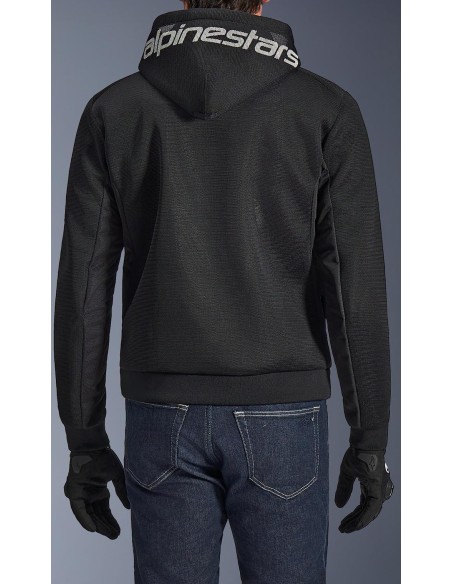 Sudadera Alpinestars Chrome Superairflow | Negro-gris oscuro-blanco