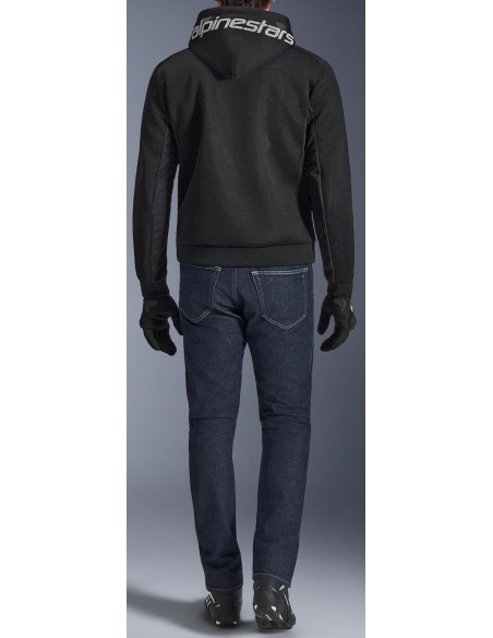 Sudadera Alpinestars Chrome Superairflow | Negro-gris oscuro-blanco