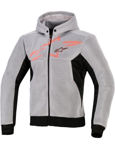 Sudadera Alpinestars Chrome Superairflow | Negro-gris medio-rojo fluor