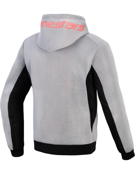 Sudadera Alpinestars Chrome Superairflow | Negro-gris medio-rojo fluor