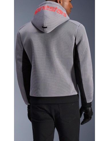 Sudadera Alpinestars Chrome Superairflow | Negro-gris medio-rojo fluor