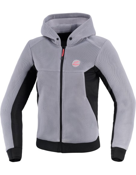 Sudadera Alpinestars Stella Chrome Superairflow | Gris medio-negro-rosa