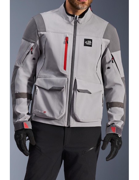 Chaqueta Alpinestars Maxdura Drystar XF Laminated Shell | Gris medio y gris oscuro