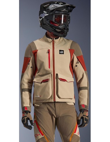Chaqueta Alpinestars Maxdura Drystar XF Laminated Shell | Aluminio-nogal-marrón óxido