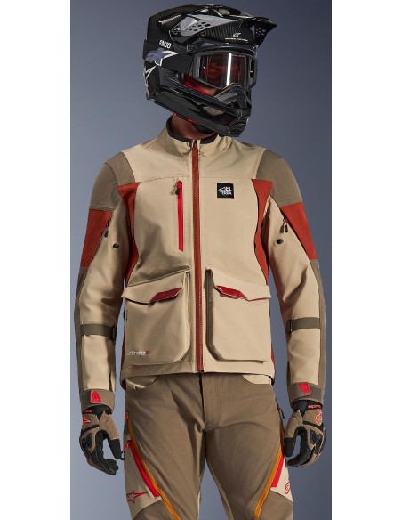 Chaqueta Alpinestars Maxdura Drystar XF Laminated Shell | Aluminio-nogal-marrón óxido