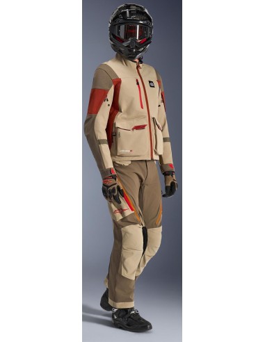 Chaqueta Alpinestars Maxdura Drystar XF Laminated Shell | Aluminio-nogal-marrón óxido