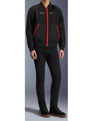 Chaqueta Alpinestars Flight Air | Negro y rojo brillante