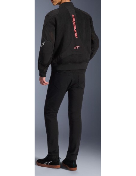 Chaqueta Alpinestars Flight Air | Negro y rojo brillante