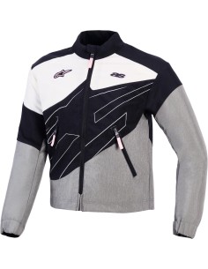 Chaqueta Alpinestars Stella Moshell | Negro-gris-blanco roto-rosa