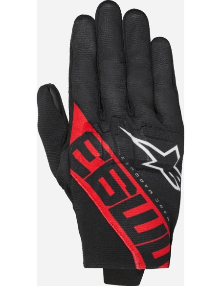 Guantes Alpinestars MM93 Reef V2 | Negro y rojo brillante