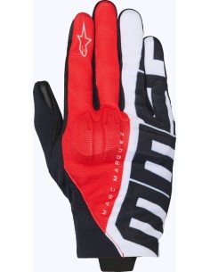 Guantes Alpinestars MM93 Reef V2 | Negro-rojo brillante-blanco