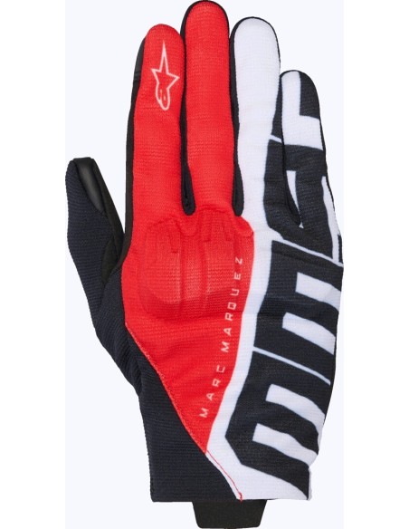 Guantes Alpinestars MM93 Reef V2 | Negro-rojo brillante-blanco