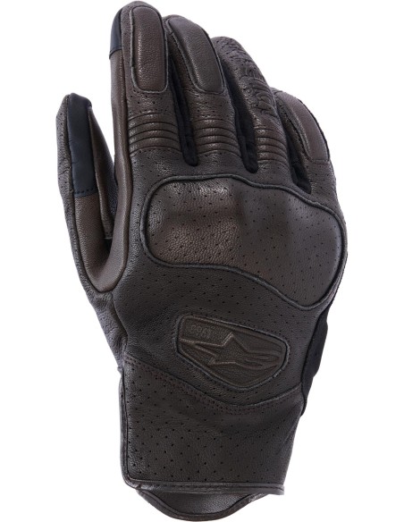 Guantes Alpinestars Mustang V3 | Marrón oscuro y negro