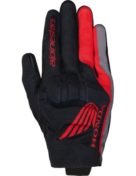 Guantes Alpinestars Honda Reef V2 | Negro-rojo brillante-gris oscuro