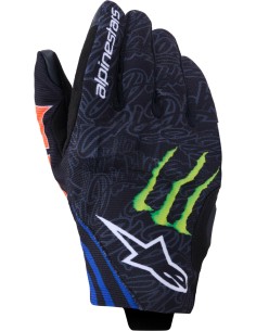 Guantes Alpinestars FQ20 Reef V2 Monster | Negro-rojo fluor-azul-verde