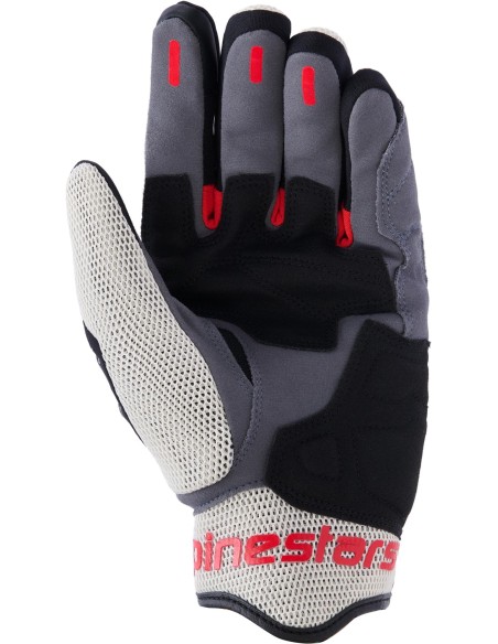 Guantes Alpinestars Mogress Airflow | Negro-rojo llama-crudo