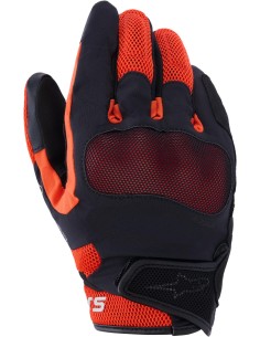 Guantes Alpinestars Mogress Airflow | Negro y rojo mandarina
