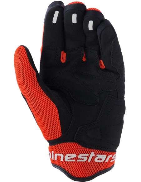 Guantes Alpinestars Mogress Airflow | Negro y rojo mandarina
