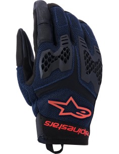 Guantes Alpinestars Manti Air | Azul-rojo fluor-asfalto