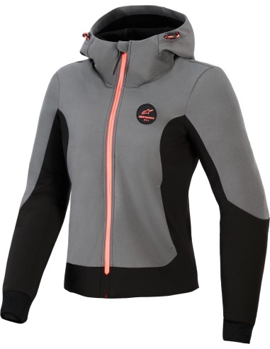 Sudadera Alpinestars Stella Radium Tech | Gris y negro