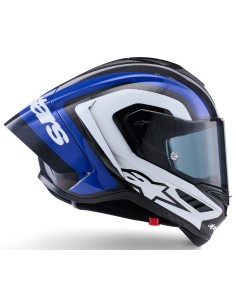 Casco Alpinestars Supertech R10 Arius | Negro-blanco-azul