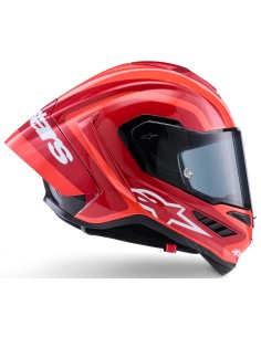 Casco Alpinestars Supertech R10 Arius | Negro-blanco-rojo