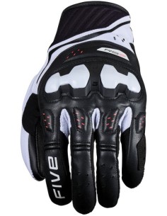 Guantes Five RS2 Evo 2 | Negro-blanco-rojo fluor