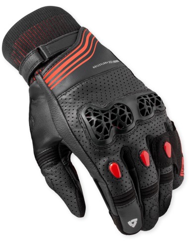Guantes Revit Positron | Negro y rojo