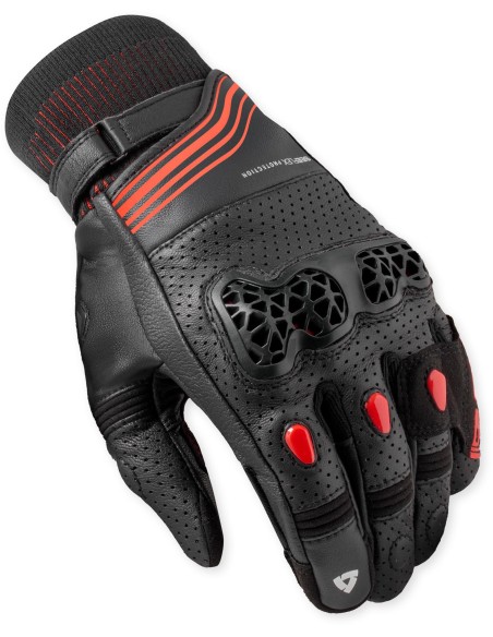Guantes Revit Positron | Negro y rojo