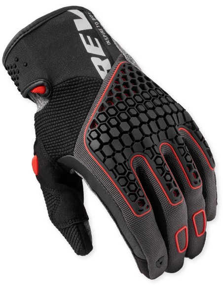 Guantes Revit Mangrove 2 | Gris y rojo