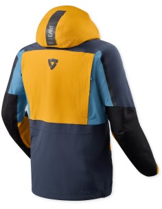 Chaqueta Revit Coratvientos Blackwater 3 H2O | Amarillo ocre y azul