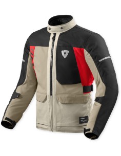 Chaqueta Revit Convergent H2O | Arena y rojo