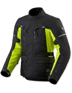 Chaqueta Revit Outback 5 H2O | Negro y amarillo fluor