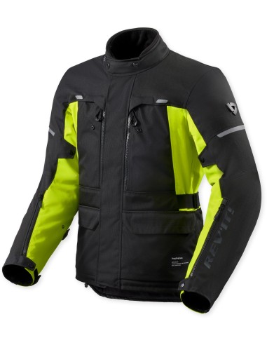 Chaqueta Revit Outback 5 H2O | Negro y amarillo fluor