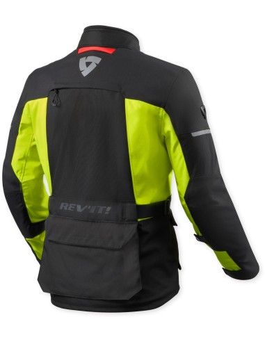 Chaqueta Revit Outback 5 H2O | Negro y amarillo fluor