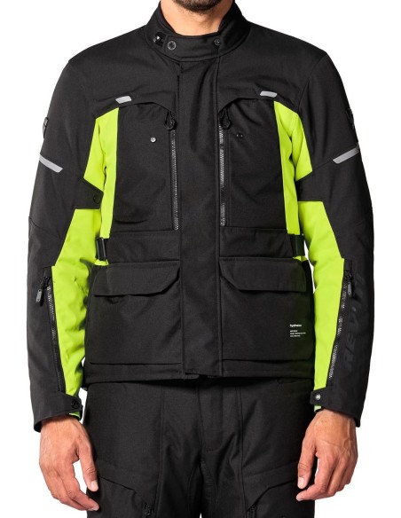 Chaqueta Revit Outback 5 H2O | Negro y amarillo fluor