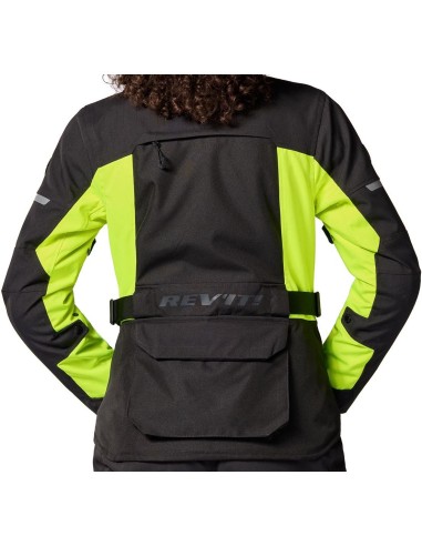 Chaqueta Revit Outback 5 H2O Ladies | Negro y amarillo fluor