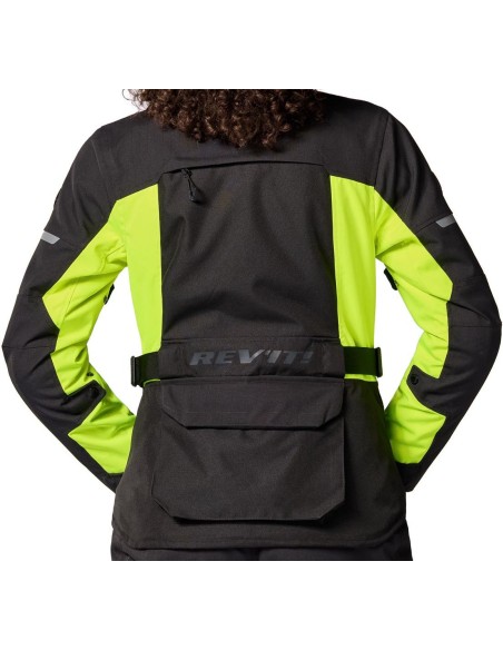 Chaqueta Revit Outback 5 H2O Ladies | Negro y amarillo fluor
