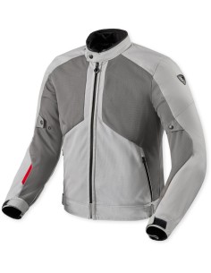 Chaqueta Revit Torque 3 H2O | Gris claro y rojo