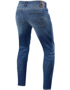 Pantalón Vaquero Revit Carlin SK Tallaje Corto | Azul medio gastado 2