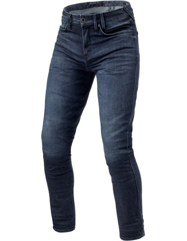 Pantalón Vaquero Revit Carlin SK Tallaje Largo | Azul oscuro gastado